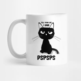 Funny black cat Mug